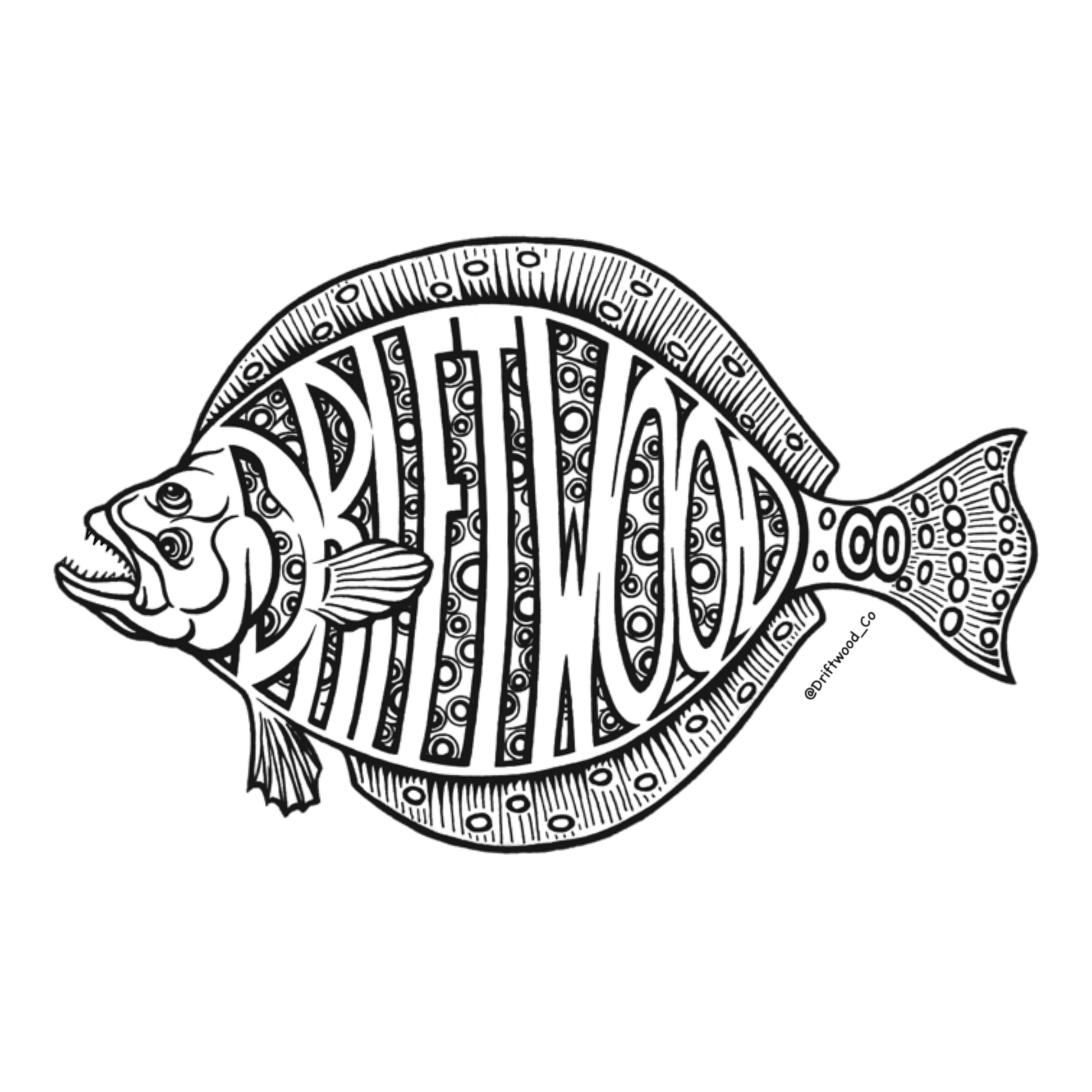Flounder Sticker