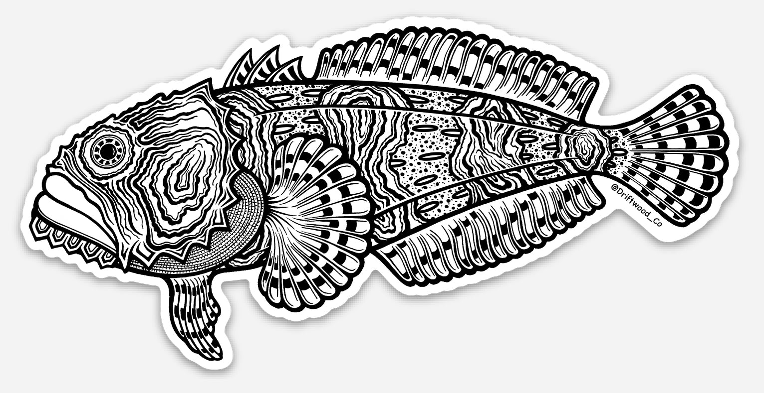Toadfish Sticker
