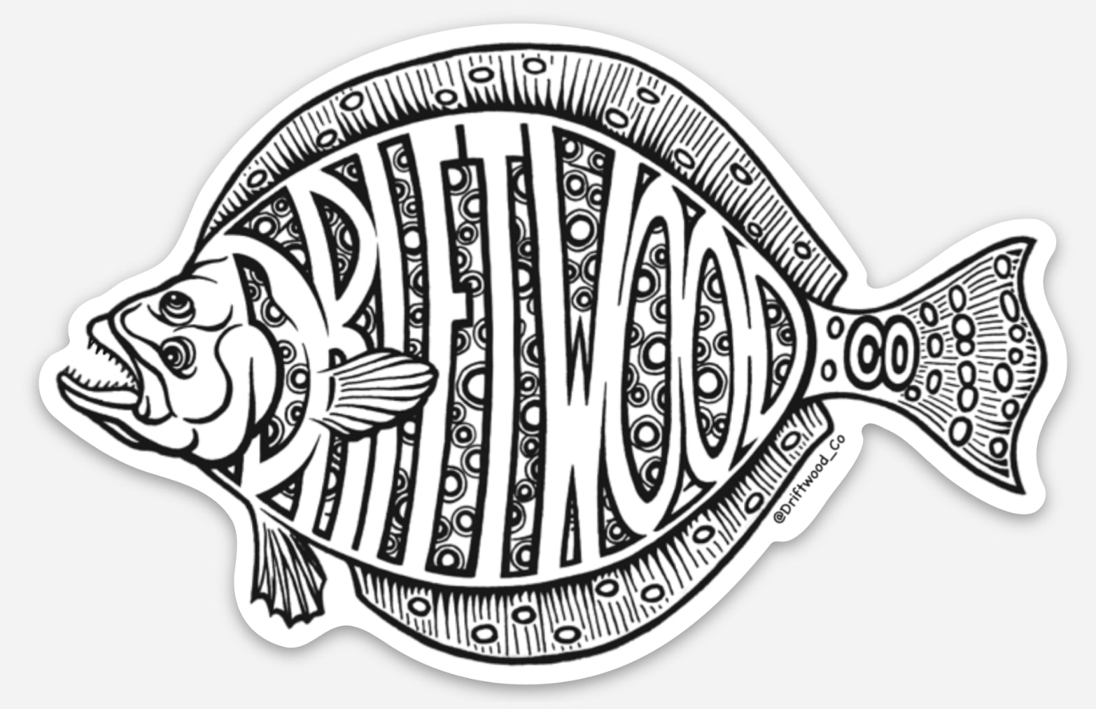 Flounder Sticker