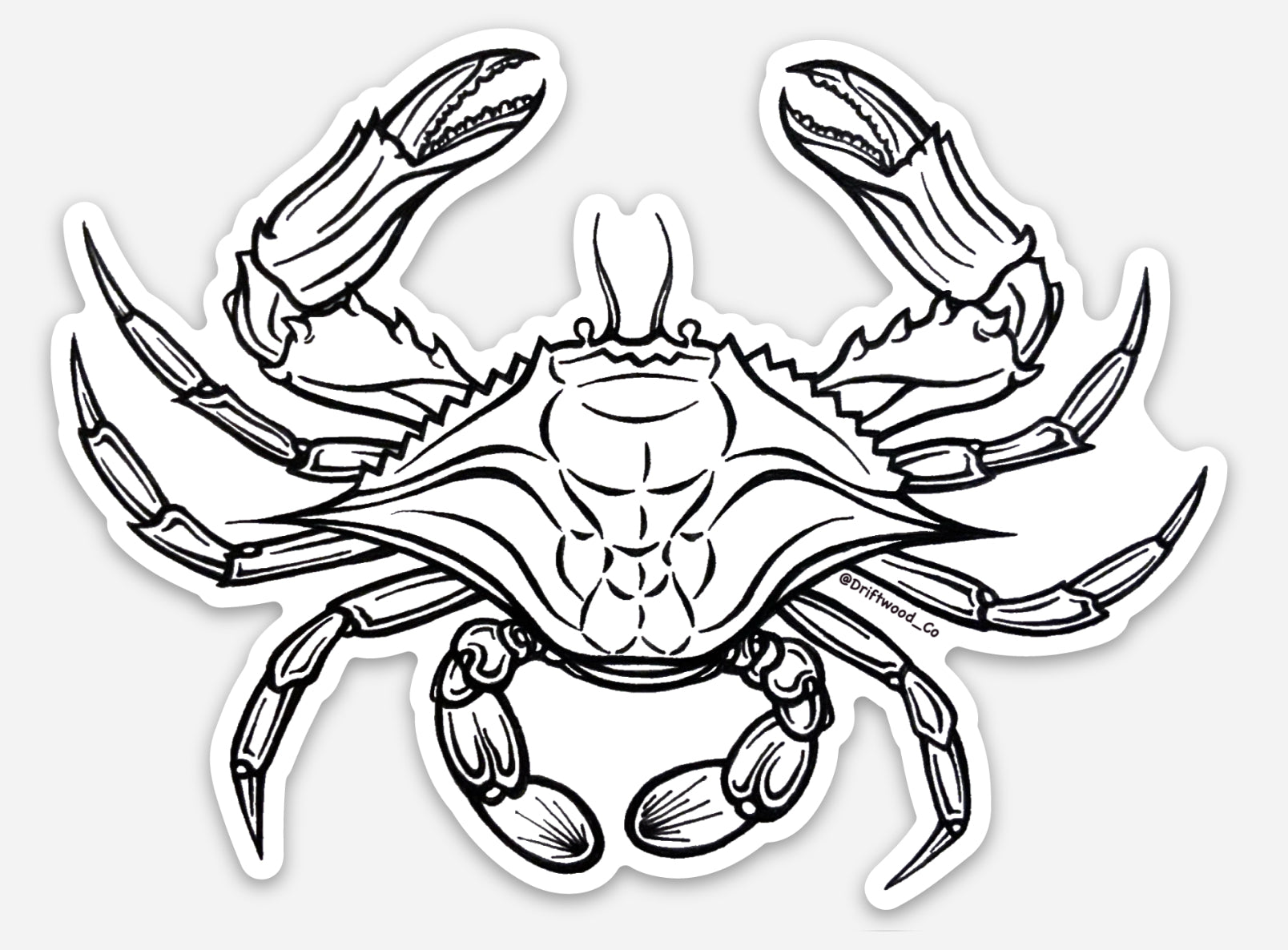 Blue Crab Sticker