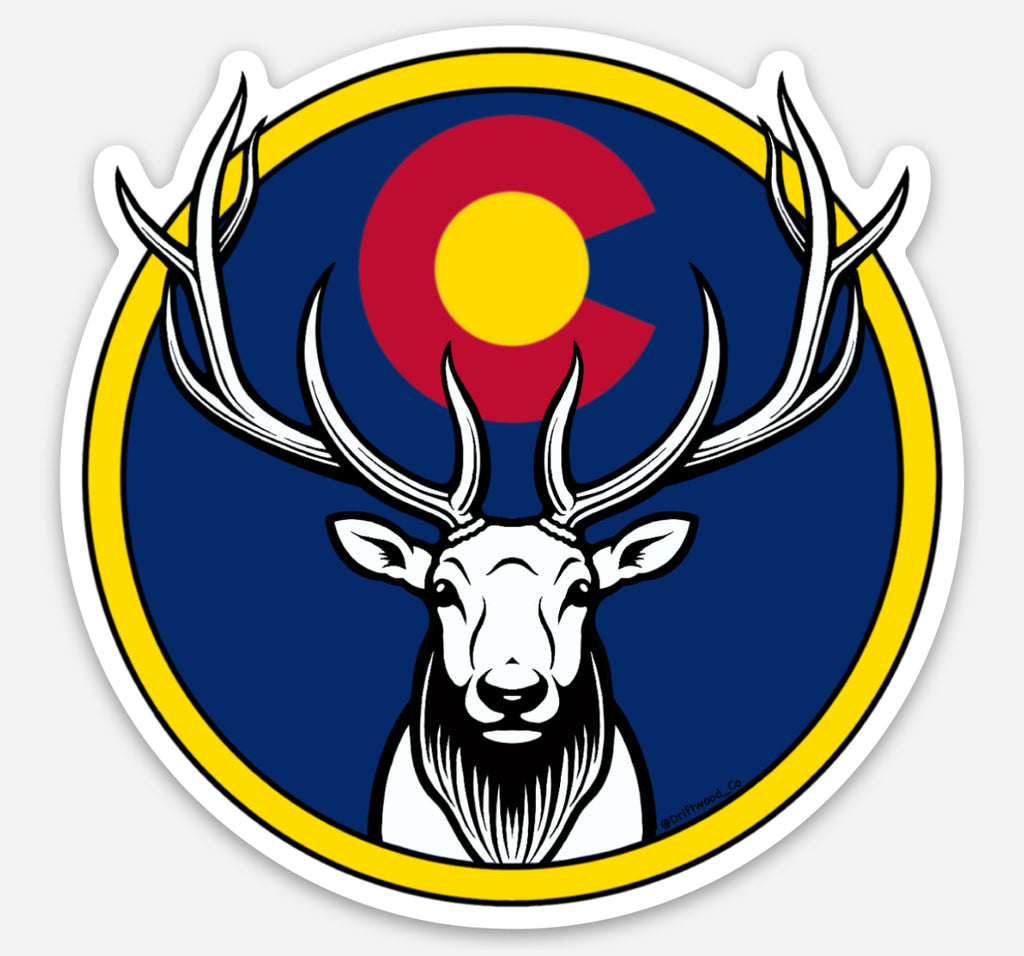 Elk Colorado Sticker