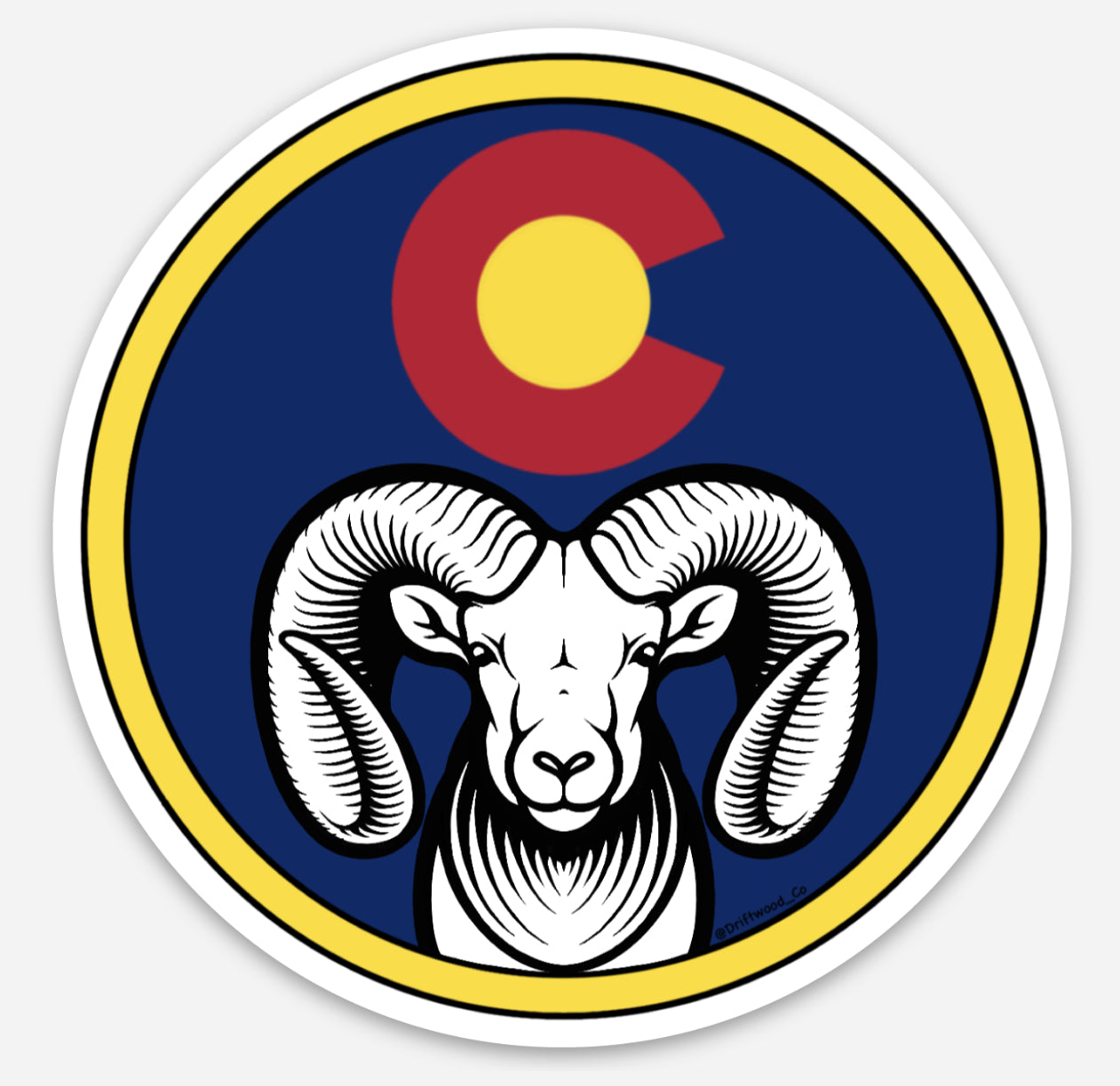 Bighorn Sheep Colorado Sticker