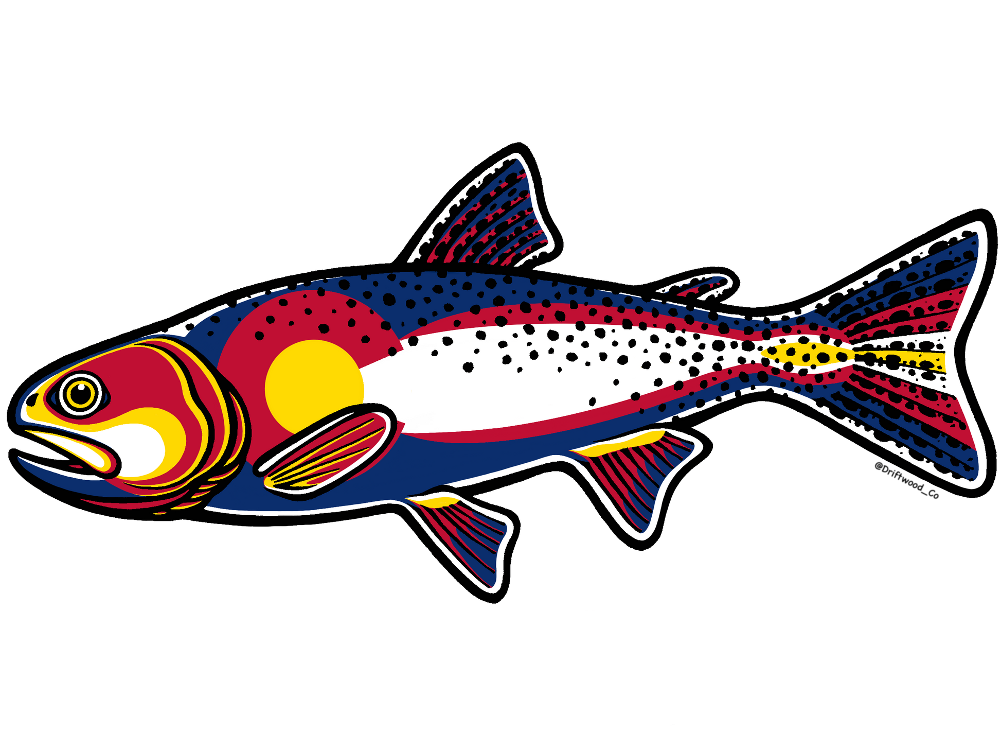 Cutthroat Trout Colorado Sticker