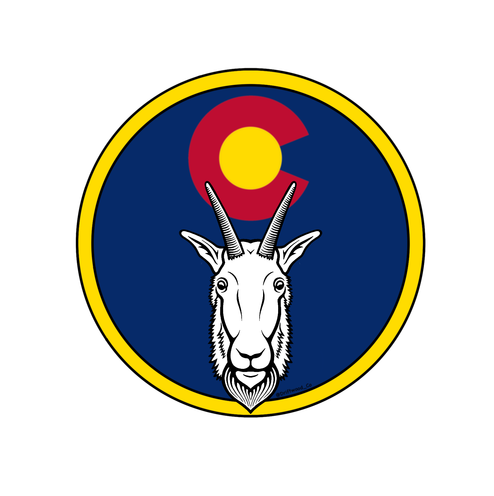 Mountain Goat Colorado Sticker