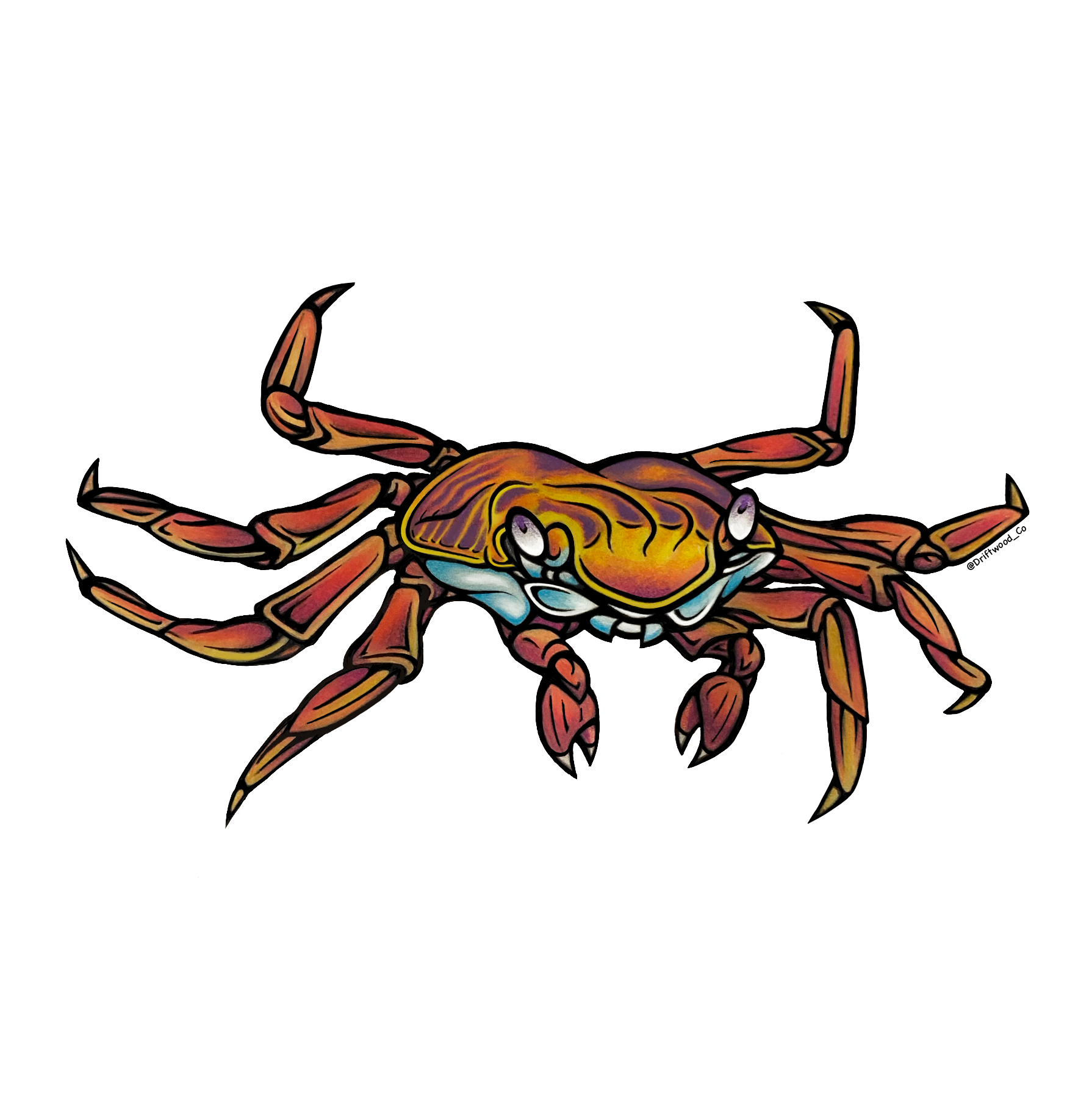 Sally Light-foot Crab Sticker