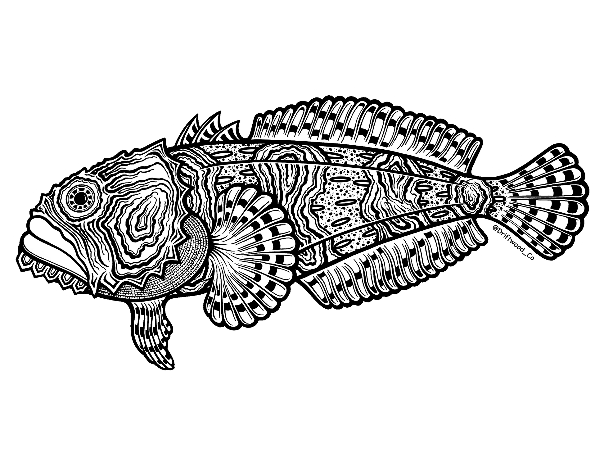 Toadfish Sticker